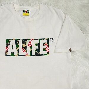 ALIFE x BAPE 1st Camo Box Logo T-Shirt - Y2K Made in Japan
